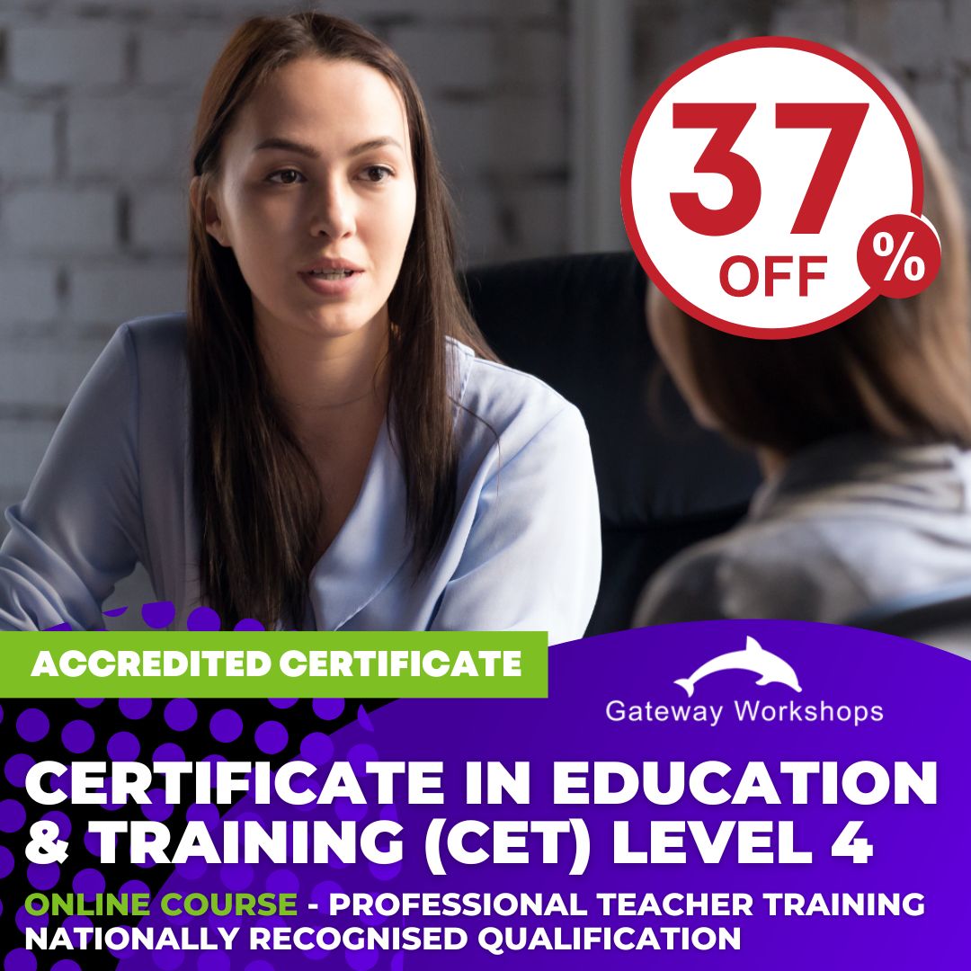 Certificate in Education and Training (CET) Level 4 Professional Teacher Training - Online Course